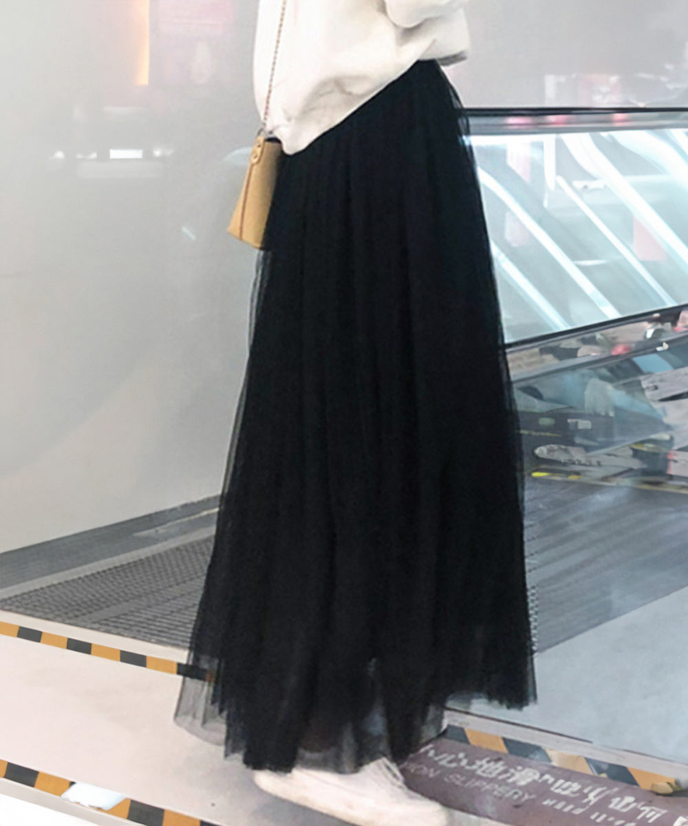 ロングチュールスカート