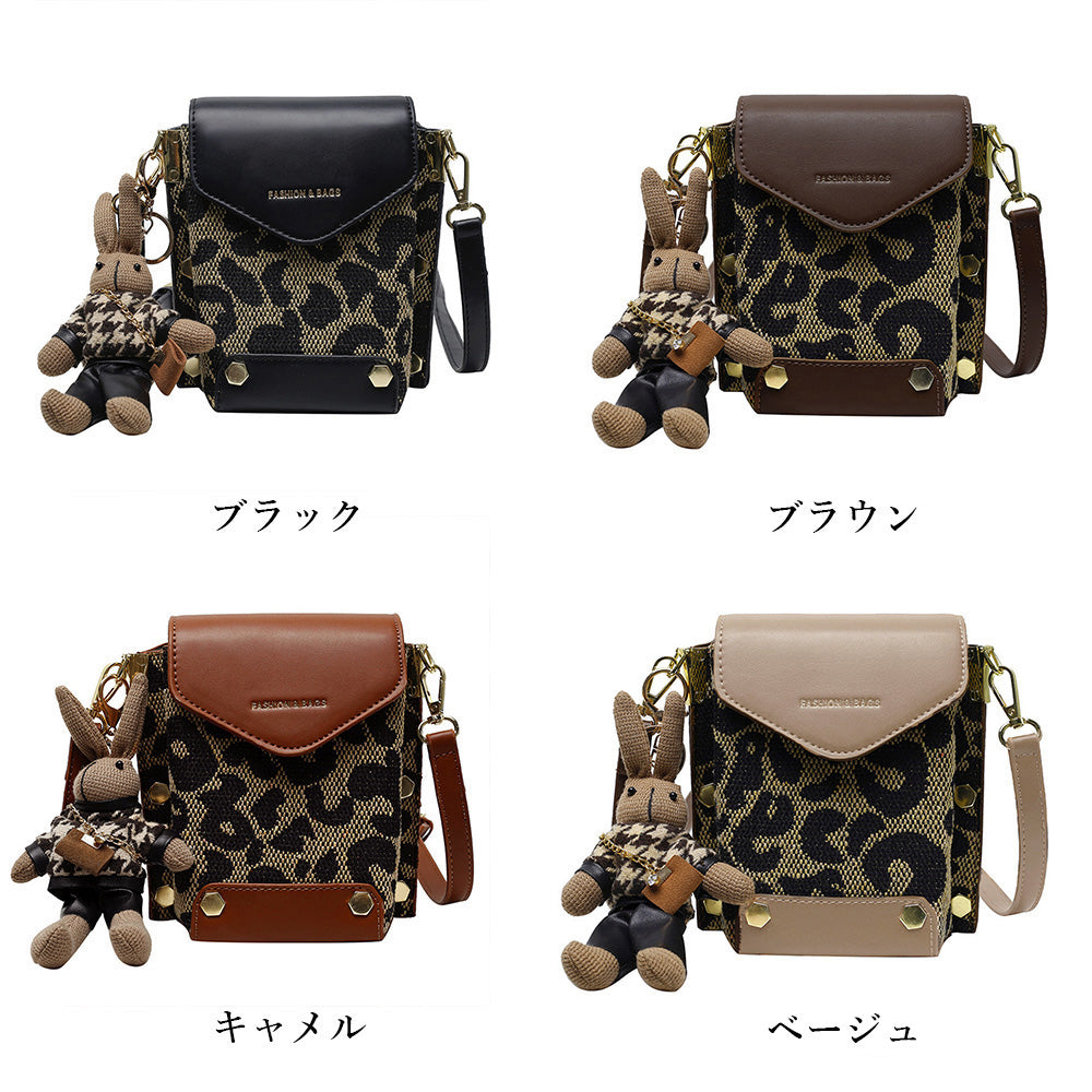 ヒョウ柄ミニショルダーバッグ
