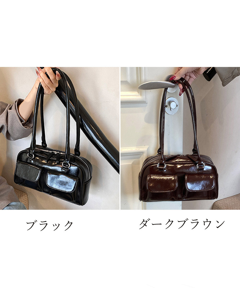 ロングハンドル肩掛けバッグ